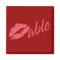 Kissable Valentine magnets by techatfirstsite_II Kissable Valentine magnets