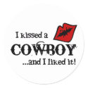 Kissed A Cowboy sticker