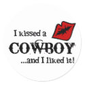 Kissed A Cowboy sticker