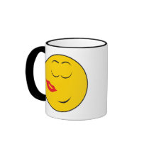 Kissed Smiley Face mugs by doonidesigns Kissed Smiley Face mugs