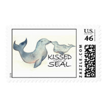 Kissed with a Seal Postage Stamp stamps