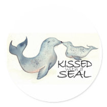 Kissed with a Seal Stickers stickers