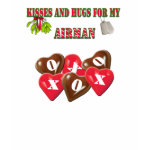 Kisses And Hugs For My Airman Ladies Shirt