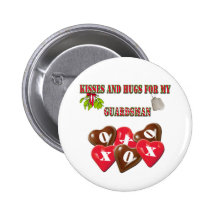 Kisses And Hugs For My Guardsman Button