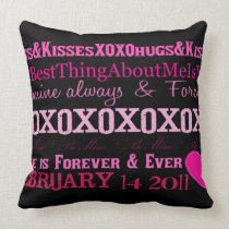 KISSES AND HUGS Pillow