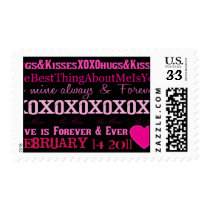 KISSES AND HUGS Postage
