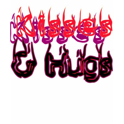 Kisses & Hugs Tee Shirt by mjpetrucci
