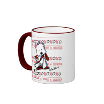 Kisses & Hugs Westie Dog Mug