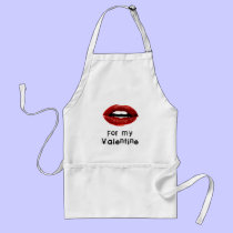"Kisses in the kitchen" apron aprons