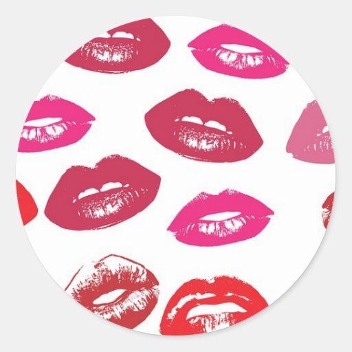 Kiss Lips Stickers 3000 Custom Designs Zazzle 5765