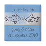kissfish save the date fridge magnets