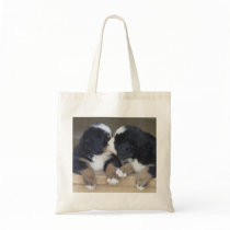 Kissing Bernese Mountain Dog Puppies bags