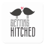 Kissing Booth - Getting Hitched - Square stickers