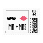 Kissing Booth - Mr + Mrs Postage Stamps