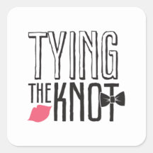 Kissing Booth - Tying the Knot - Square Sticker