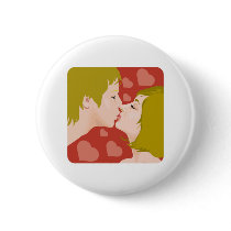 Kissing couple buttons by shopaholicchick Kissing couple buttons