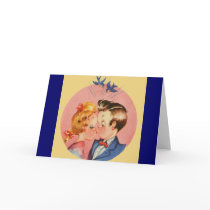 Kissing Couple Greeting Cards