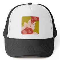 Kissing couple hats by shopaholicchick Kissing couple hats