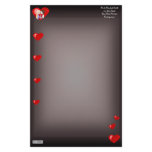 Kissing Couple (in heart) Stationery Design