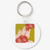 Kissing couple keychains by shopaholicchick Kissing couple keychains