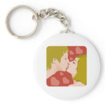 Kissing couple keychains