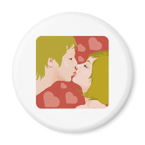 Kissing couple magnets by shopaholicchick Kissing couple magnets