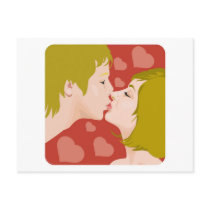Kissing couple postcards by shopaholicchick Kissing couple postcards
