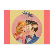 Kissing Couple Post Cards