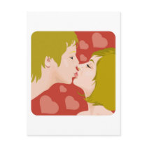 Kissing couple postcards by shopaholicchick Kissing couple postcards