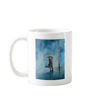 KISSING COUPLE UMBRELLA mug