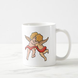 Kissing Cupids mug