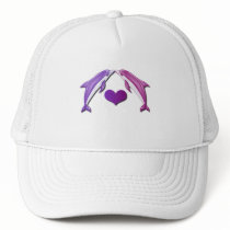 Kissing Dolphins Baseball Hat