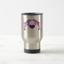 Kissing Dolphins Travel Mug