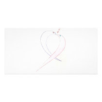 Kissing Eels Tie Custom Photo Card