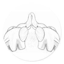 Kissing Elephants stickers