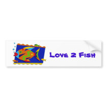 Kissing Fish Bumper Stickers