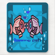 Kissing-fish mousepad by design_girl Kissing-fish mousepad
