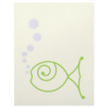 Kissing Fish With Bubbles Letterhead Template