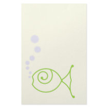 Kissing Fish With Bubbles stationery
