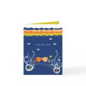 Kissing Fishes + Coral Waves 2 Thank You Note Card by fat_fa_tin Kissing Fishes + Coral Waves 2 Thank You Note Card