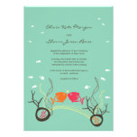 Kissing Fishes Corals Beach Whimsical Cute Wedding invitations