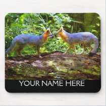 KISSING FOXES mousepads