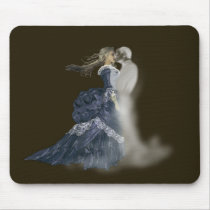 kissing ghost mousepads by HorrorCouture kissing ghost mousepads