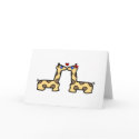 Kissing Giraffes cards