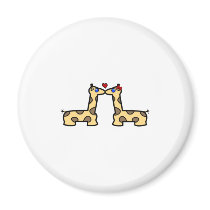 Kissing Giraffes magnets