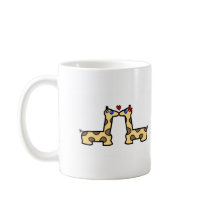 Kissing Giraffes Mug