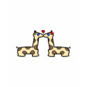 Kissing Giraffes t-shirts