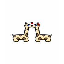 Kissing Giraffes t-shirts