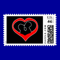 Kissing Heart - Dark stamps
