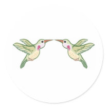 Kissing Hummingbirds stickers